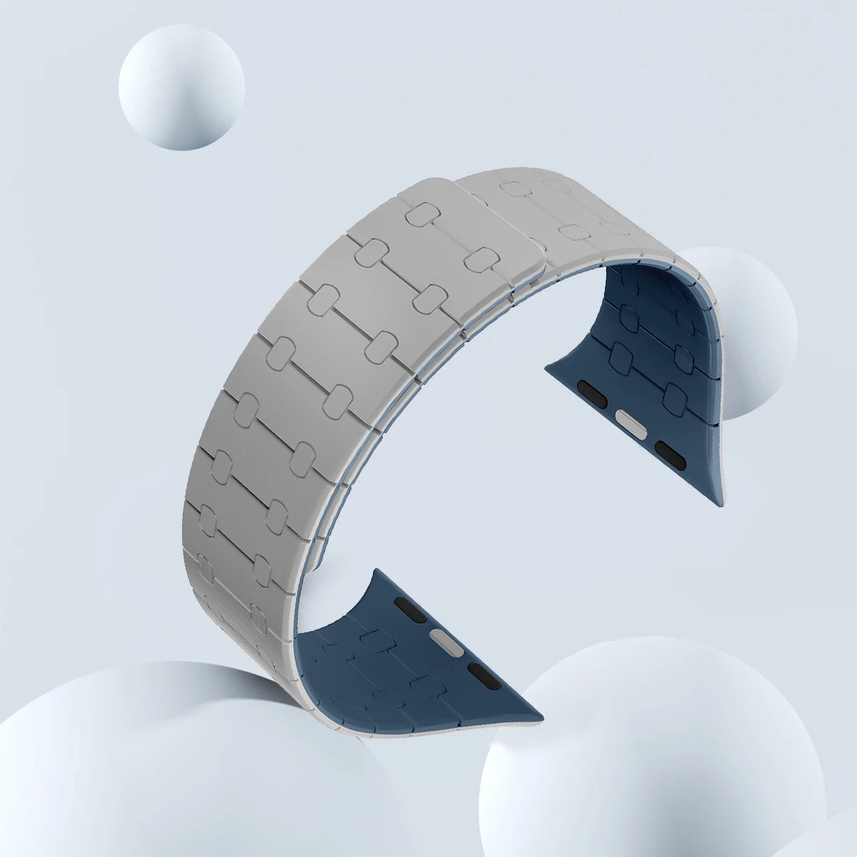 Magnetic Silicone Band for Apple Watch Ultra 2 49mm 44mm 40mm 42mm 41mm 45mm Strap Bracelet IWatch Series 9 8 7 6 SE 5 4 Correa