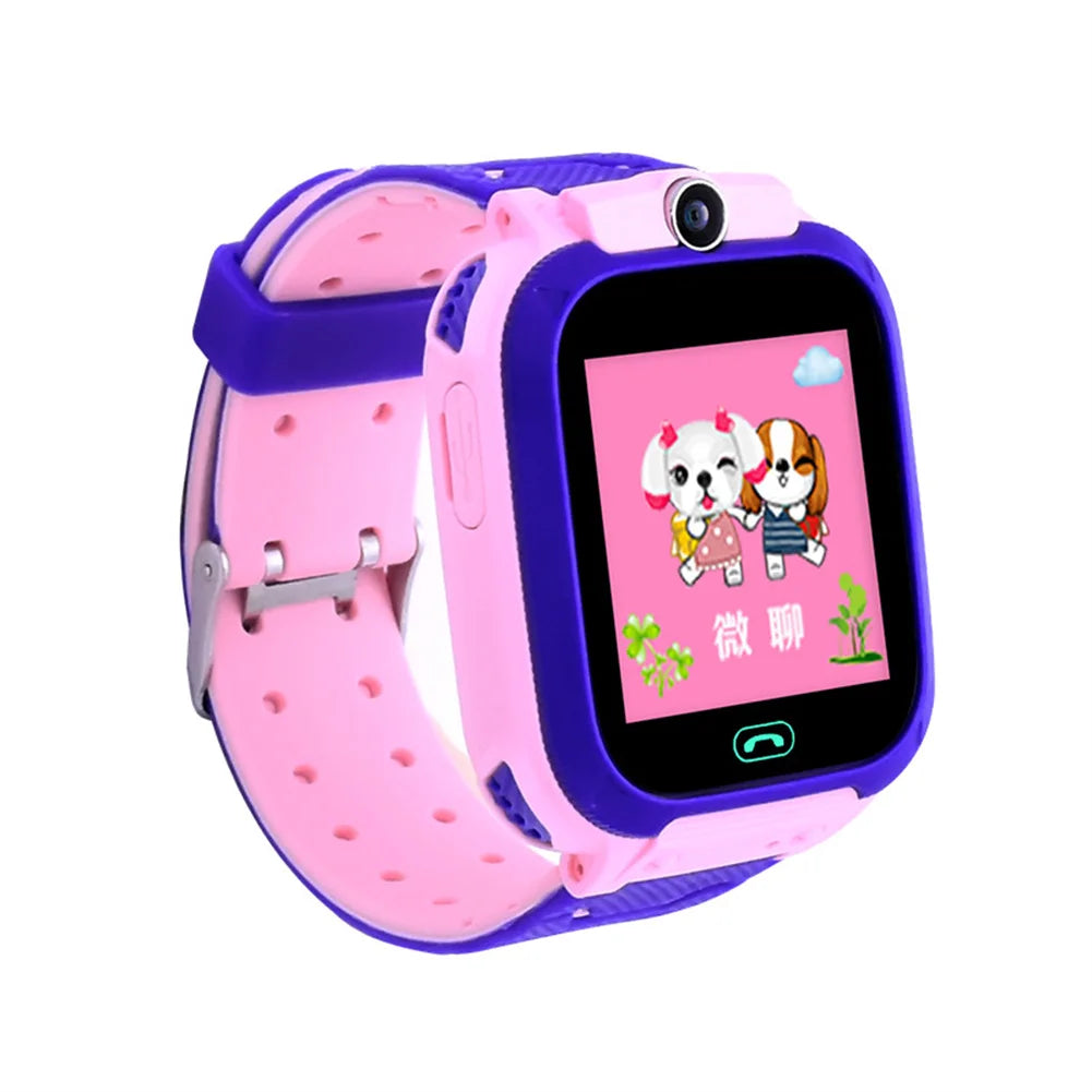 Q12B Kids Smart Phone Watch With Camera Alarm Clock Flashlight Voice Chatting Kids Watches Gift For Boys Girls