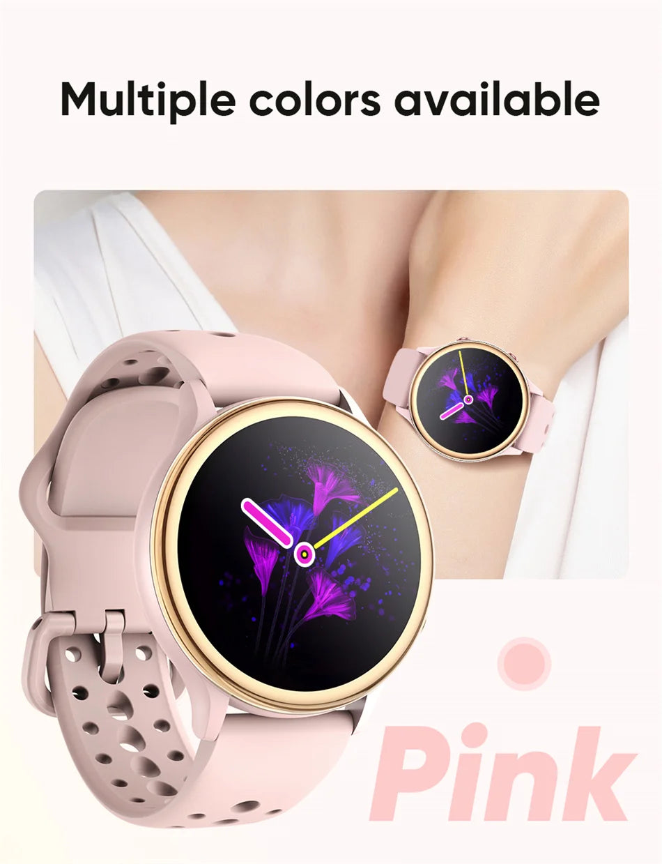 2024 Fashion Bluetooth Call Smart Watch Women 1.27 inch Heart Rate Blood Oxygen 100+Sports Waterproof Men Smartwatch For Xiaomi