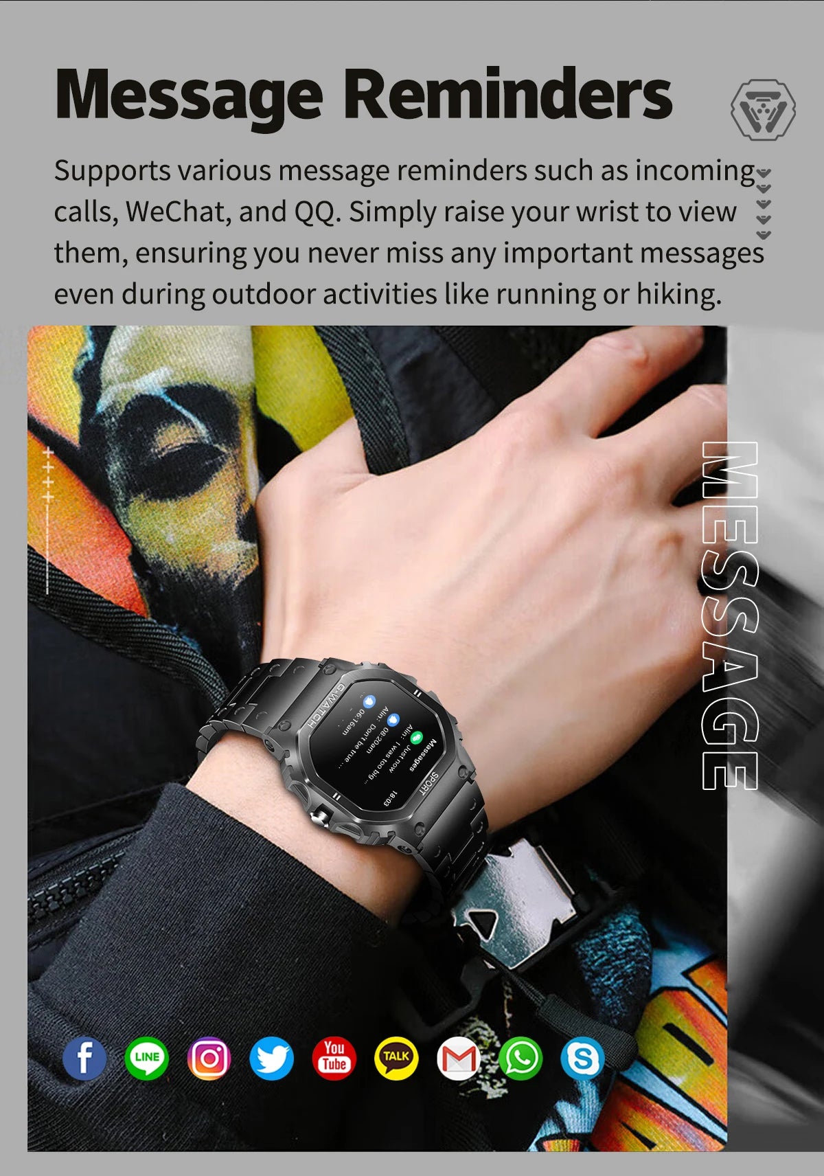 2024 New Military Smart Watch for Men 1.57 Inches Outdoor Sports Smartwatch with Bluetooth Call For iPhone Android G+SHOCK STYLE