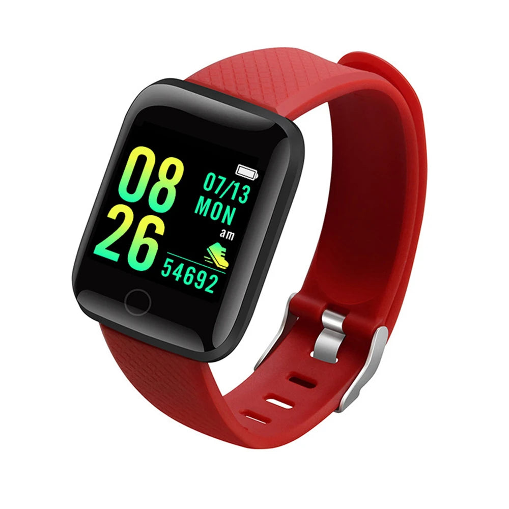 116plus Waterproof Smart Watch Smart Bracelet Step Counting Multi Sport Mode Message Reminder Heart Rate Monitor Blood Pressure