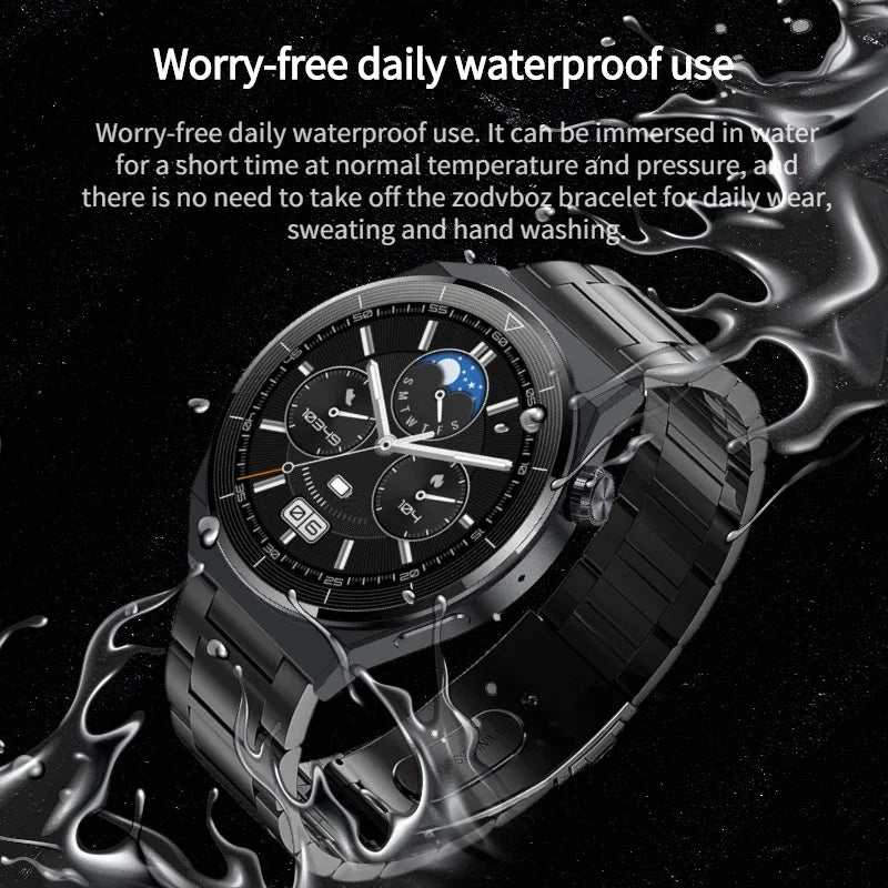 2024 New For Huawei Xiaomi Men Smartwatch 1.39inch AMOLED Screen Bluetooth Call Wireless charging Waterproof Men Smartwatch