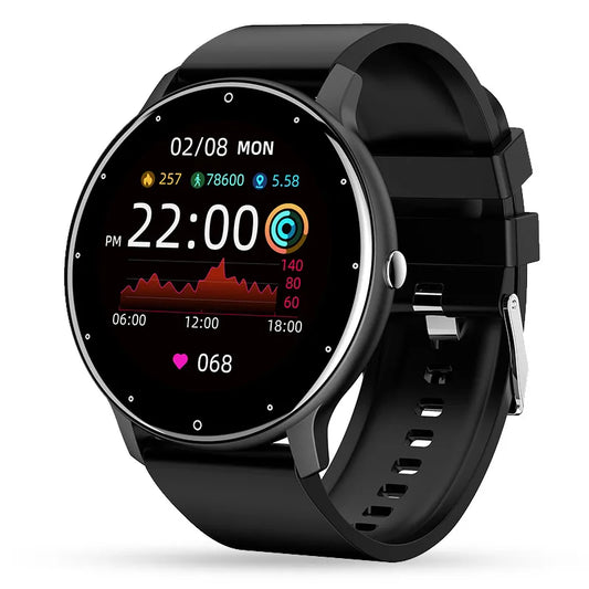 ZL02D Men Smart Watch Full Touch Screen Fitness Tracker IP68 Waterproof Sports Women Smartwatch for Xiaomi Huawei IOS Phone 2024