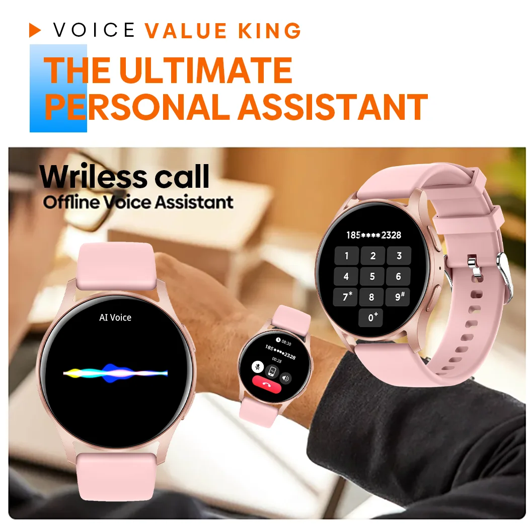 2024 New Women Smartwatch 6 Full Touch Screen Blood Pressure GPS Tracker Bluetooth Call Sport Smart Watches Men For Android iOS