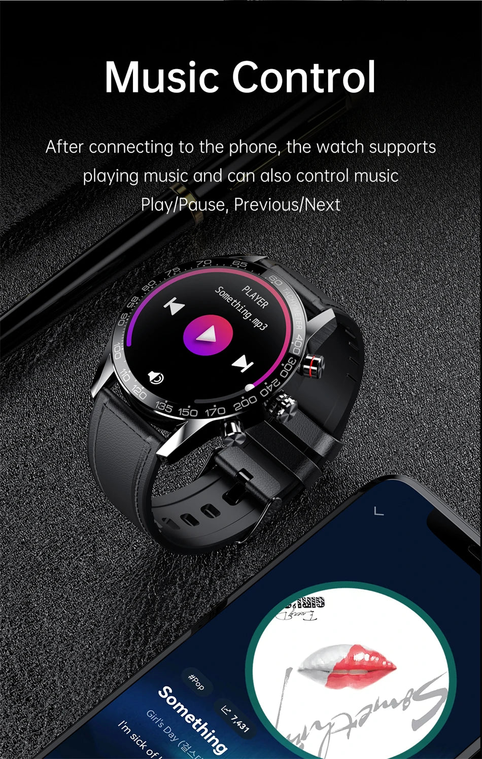 Lige 360 AMOLED HD Screen Watch For Men Smart Watch Bluetooth Calling Smartwatch 2024 Fashion Business Clock New Smartband Man