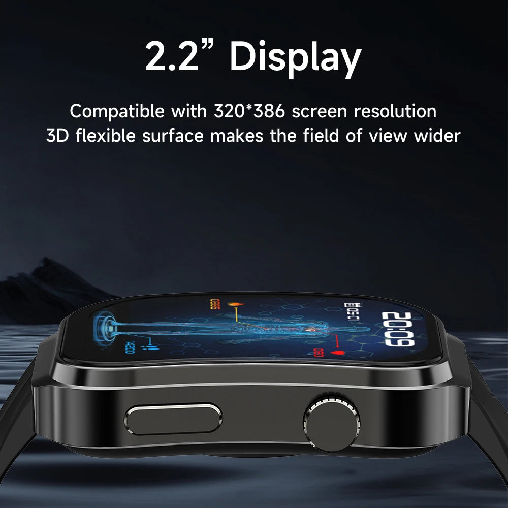 2024 New Non Invasive Blood Sugar SmartWatch Bluetooth Call Flashlight Outdoor Sports Track Tracker Men's and Women's Smartwatch