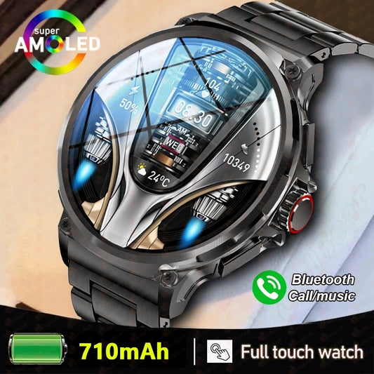 2024 New 710mAh Large Battery SmartWatch Men Health Monitoring IP68 Waterproof with 100+Sports Modes Bluetooth Call Smart Watch