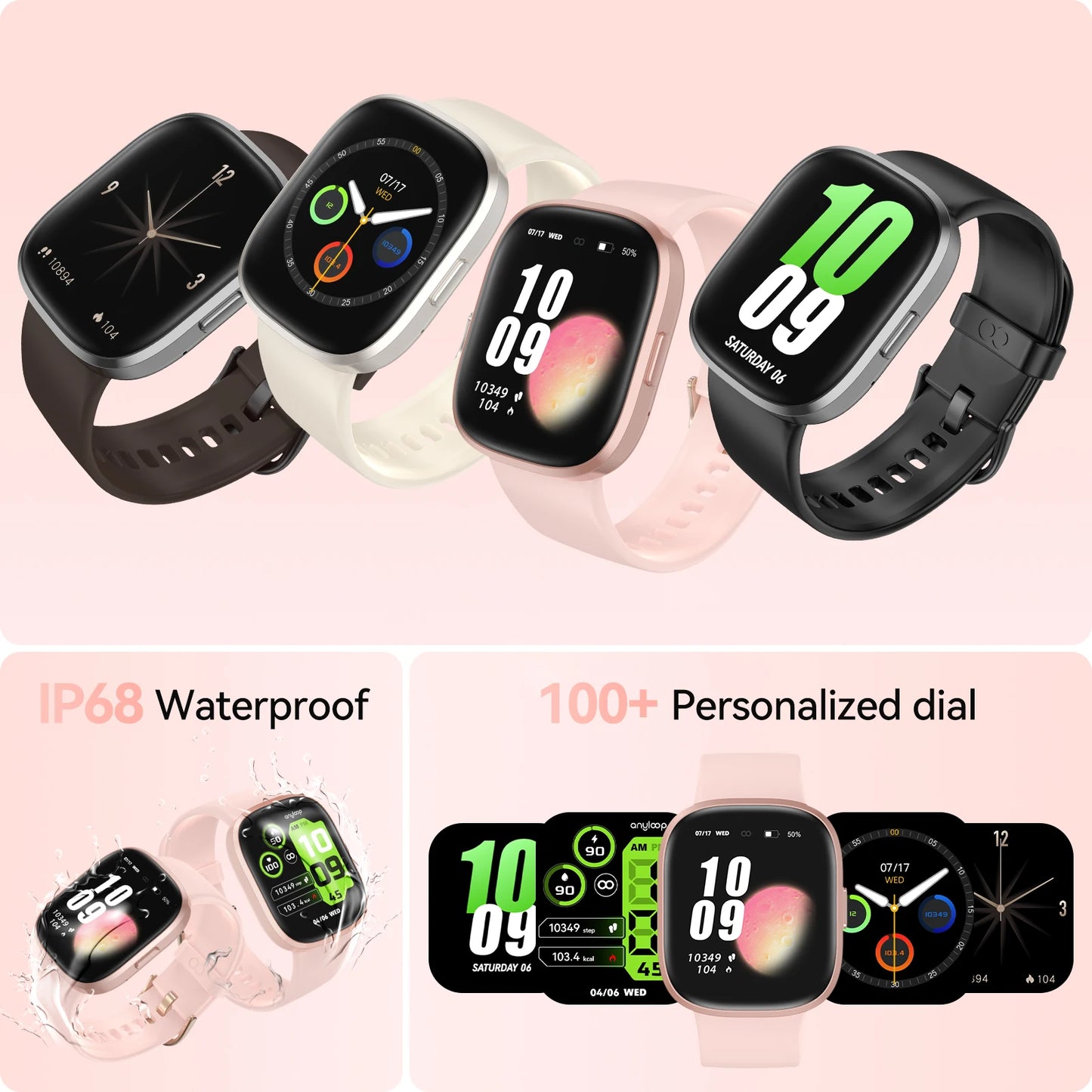 2024 New Smart Watch Bluetooth Call Smart Watch Men Sports Fitness Tracker Watches IP68 Waterproof Smartwatch for Android IOS