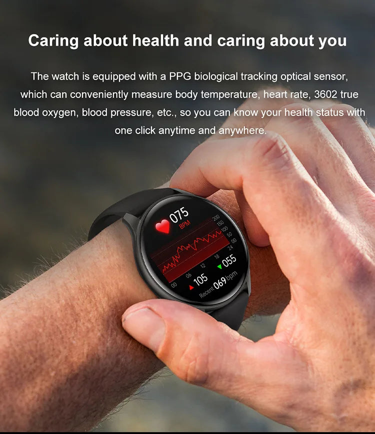 2024 New NFC AMOLED Smartwatch Men Women BT Wireless Call Compass Voice Assistant GPS Sports Fitness SmartWatch For Android IOS