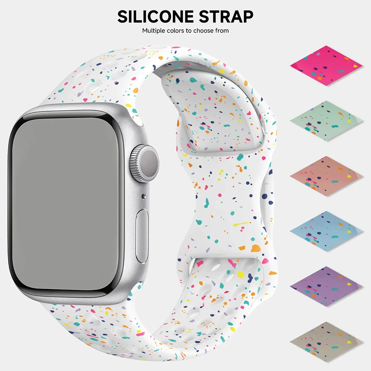 Silicone Strap for Apple Watch Band Ultra 2 49mm 42mm 45mm 44mm 41mm Transparent Jelly Bracelet IWatch Series 9 8 7 6 5 SE 4 3