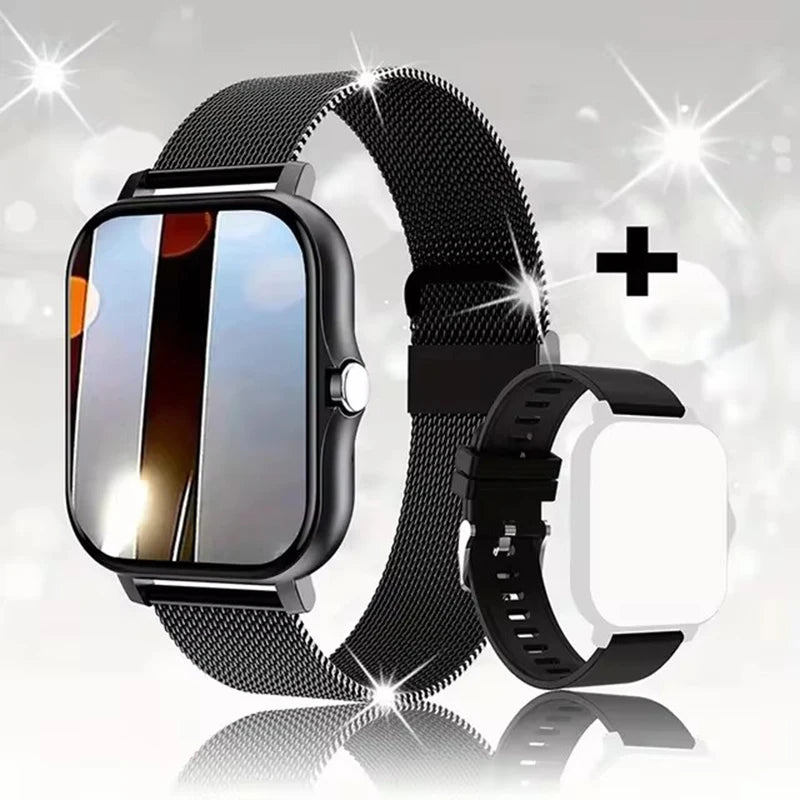 New Double Strap Smart Watch for Xiaomi huawei Apple  Bluetooth Call Sport Waterproof Heart Rate Sleep SmartWatch for Men Women