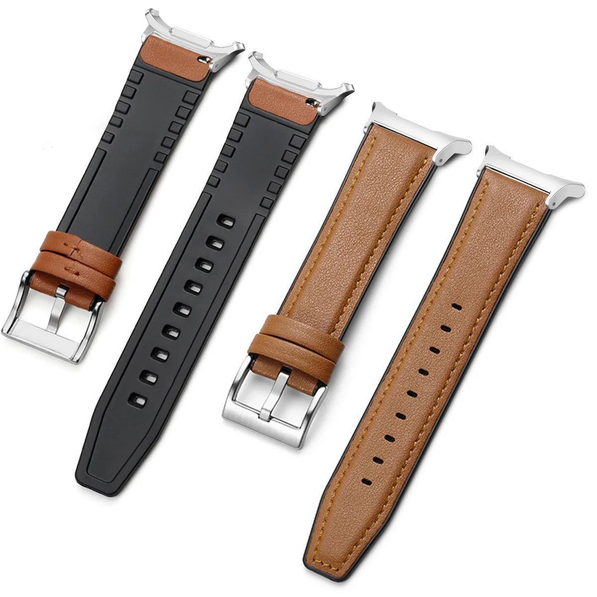 Leather Strap for Samsung Galaxy Watch 7 Ultra 47mm No Gaps Leather Wristband Band for Galaxy Watch Ultra 47mm Business Bracelet