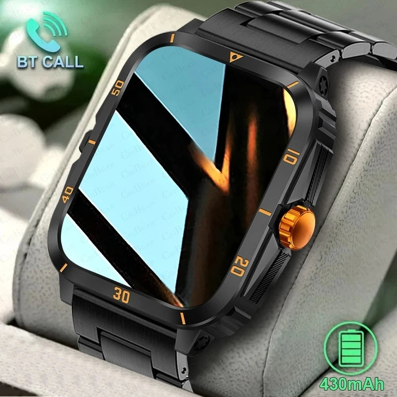 2024 Men Smartwatch 3ATM Waterproof Barometer Altimeter GPS Track Outdoor Sports Bluetooth Call 430mAh 2.0inch Men Smart Watch