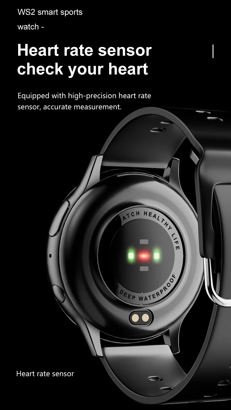 LIGE New Smart Watch 2024 Wireless Charging Smartwatch Bluetooth Calls Watches Men Women Fitness Bracelet Custom Watch Face +Box