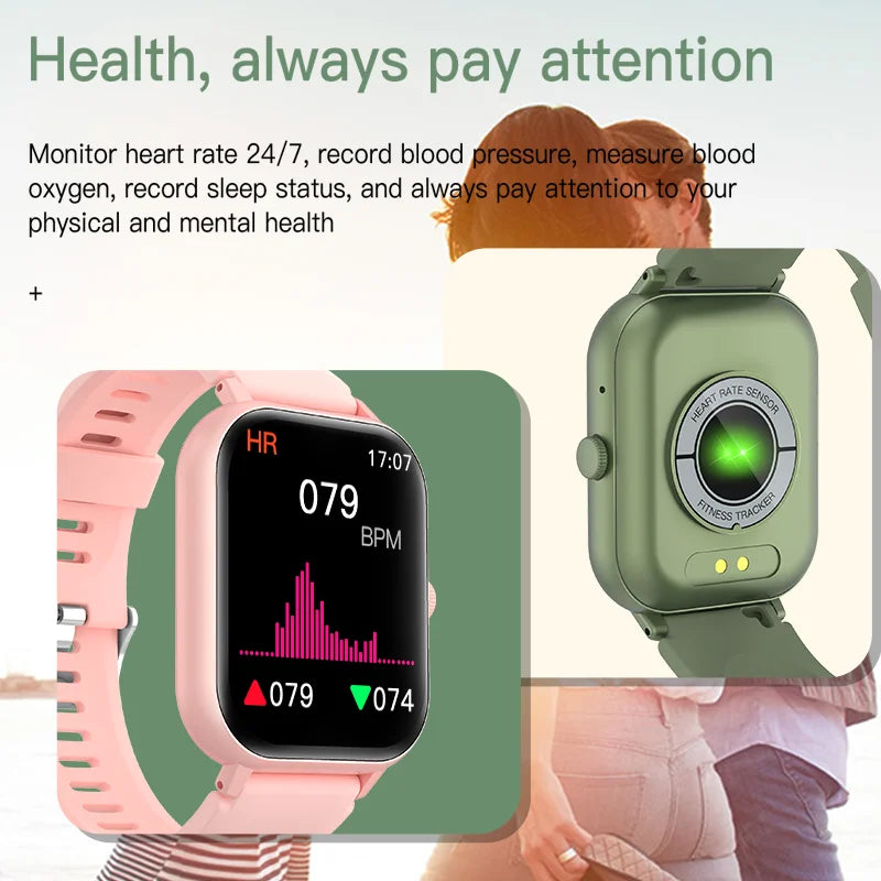 Smartwatch For Men and Women Full Touch Screen BRUBOSES Sport Fitness Tracker Heart Monitor Bluetooth Call Smart Watch 2024 New