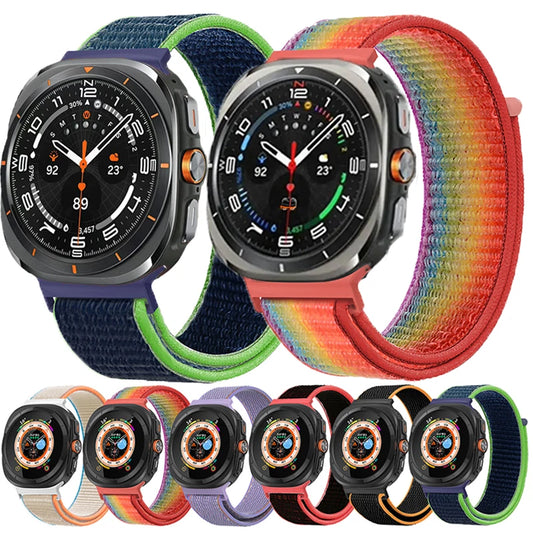 Nylon Loop Strap For Samsung Galaxy Watch Ultra 47mm No Gaps Bracelet Watchband for Samsung Galaxy Ultra 47 mm Band Accessories