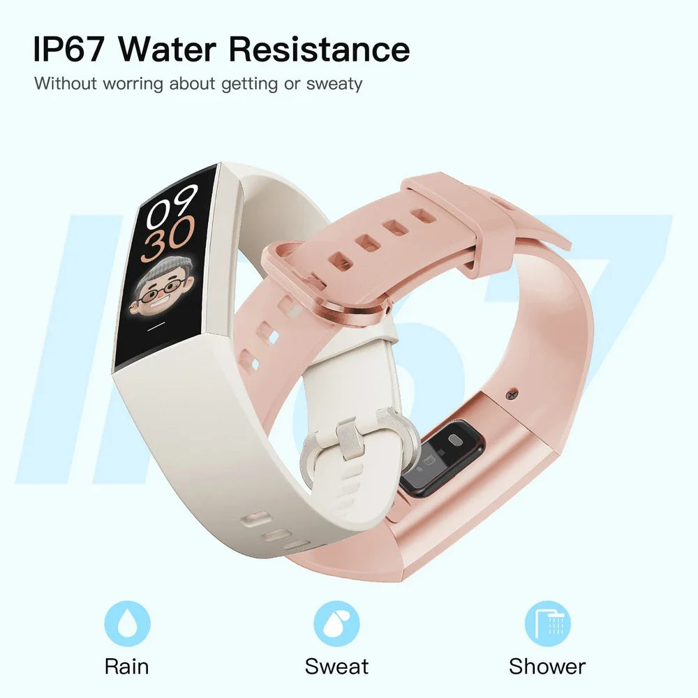 Smart Watch Woman Smartwatch 2024 Connected Bracelet Waterproof Amoled Heart Rate Meter Activity Tracker Temperature Band 8 Pro