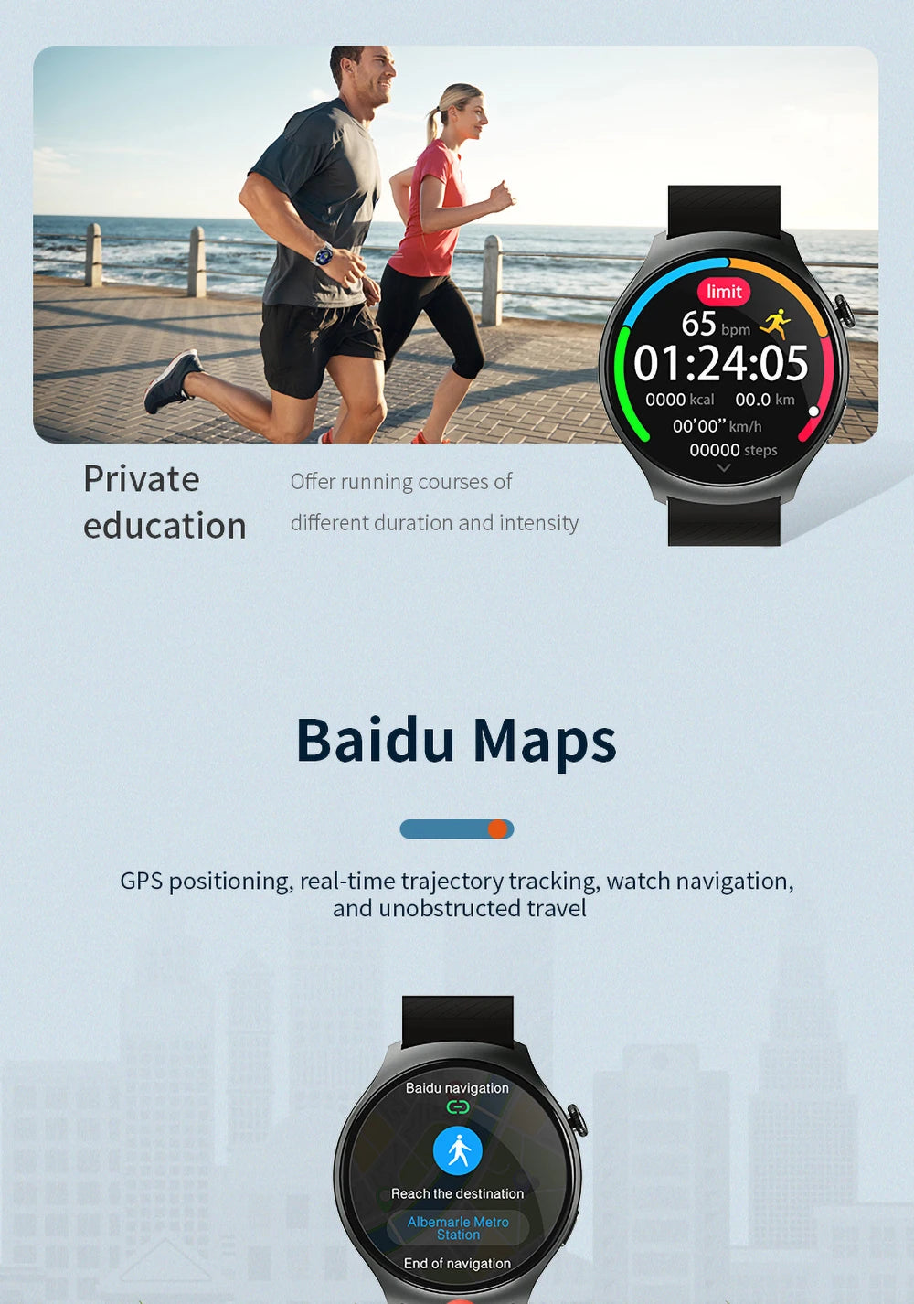 2024 New Smartwatch NFC ChatGPT Baidu Maps 1.52-inch AMOLED Screen Bluetooth Call Smart Watch Men Women with 3 watchbands