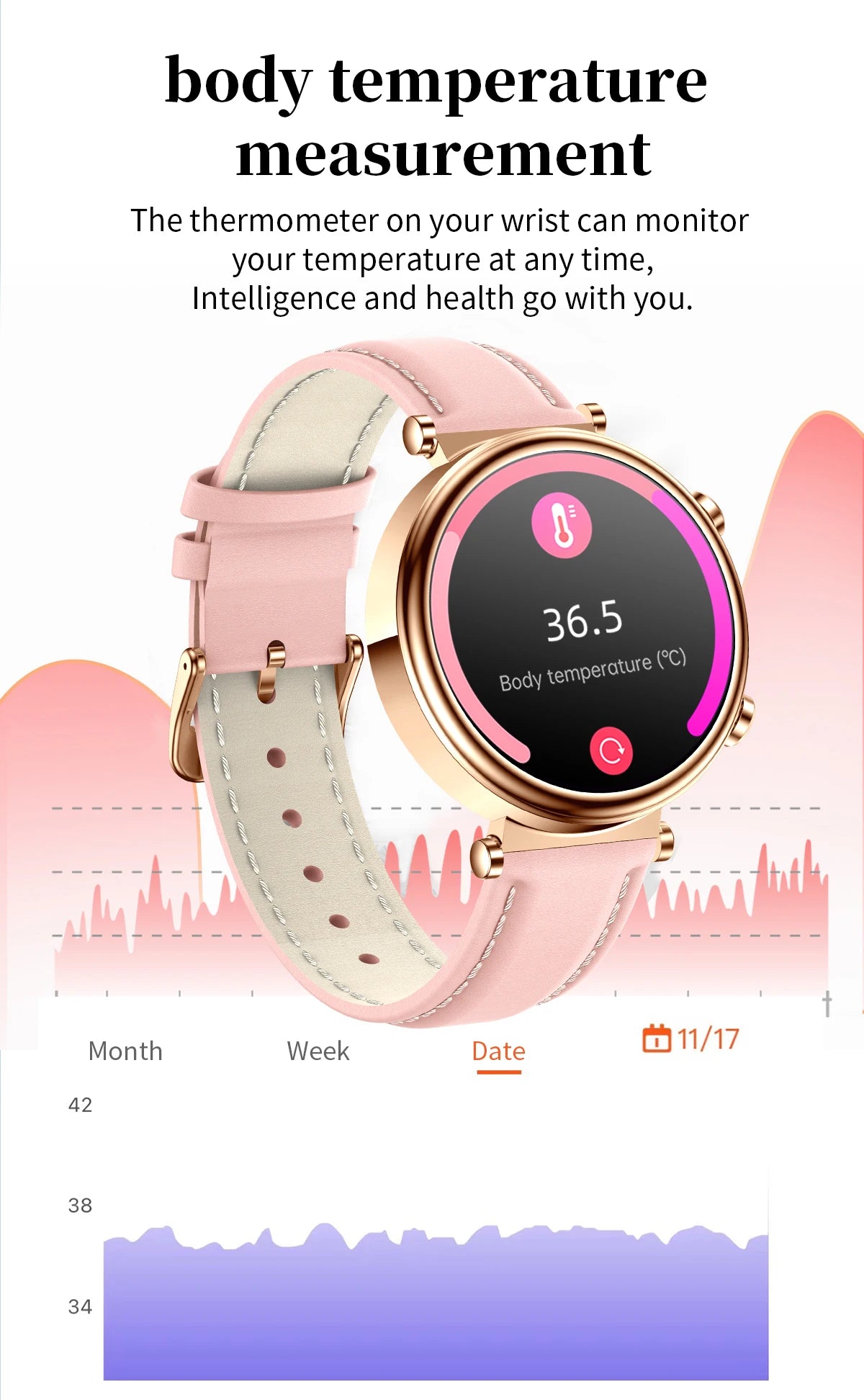 2024 Fashion Smart Watch for Women Lady Health Monitoring 1.27inch Screen IP68 Waterproof BT Calling Diamond Fashion Smartwatch