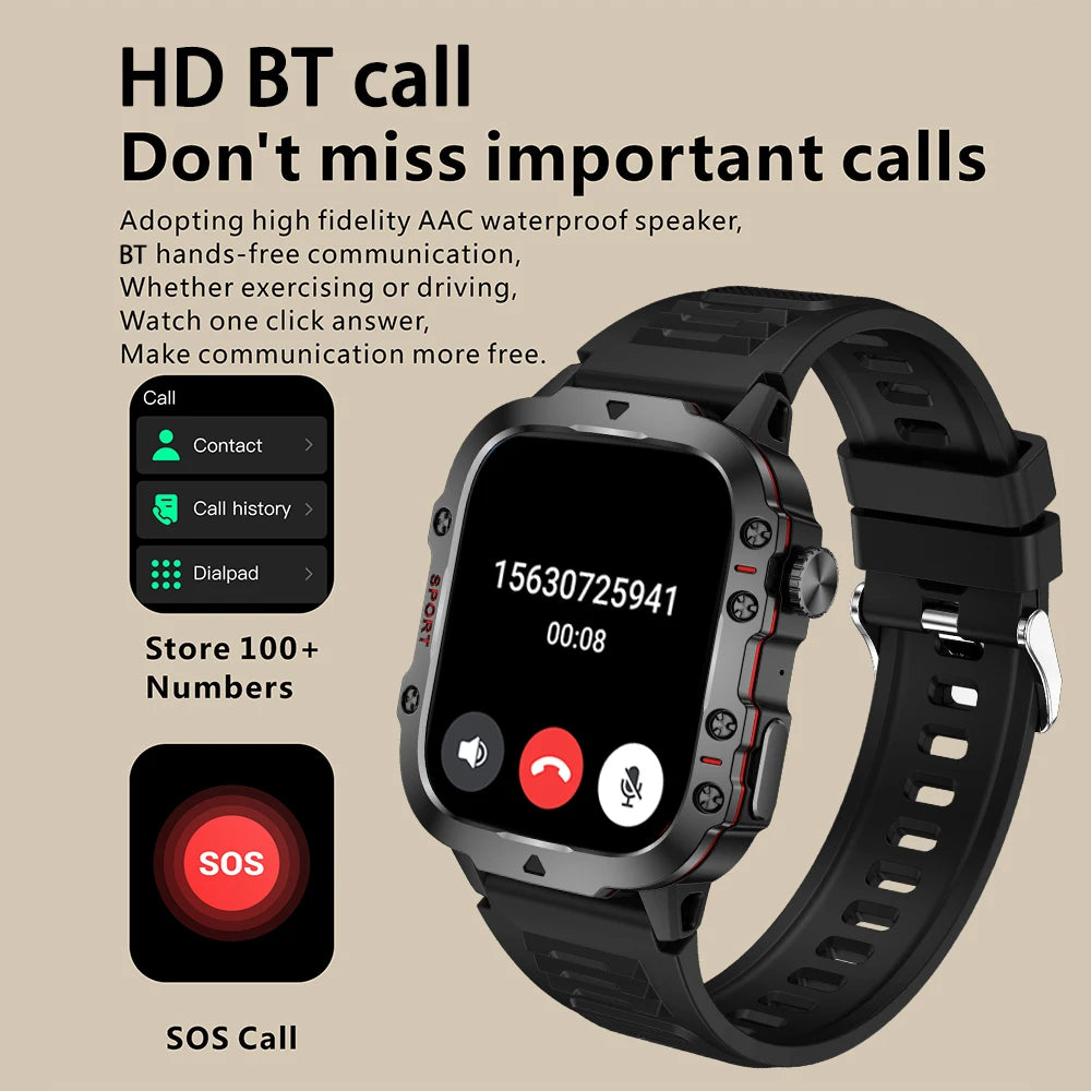 New Smart Watch For Men Women Bluetooth Call Heart Rate Sleep Monitoring 3ATM Waterproof Sport Smartwatch For Android IOS 2024