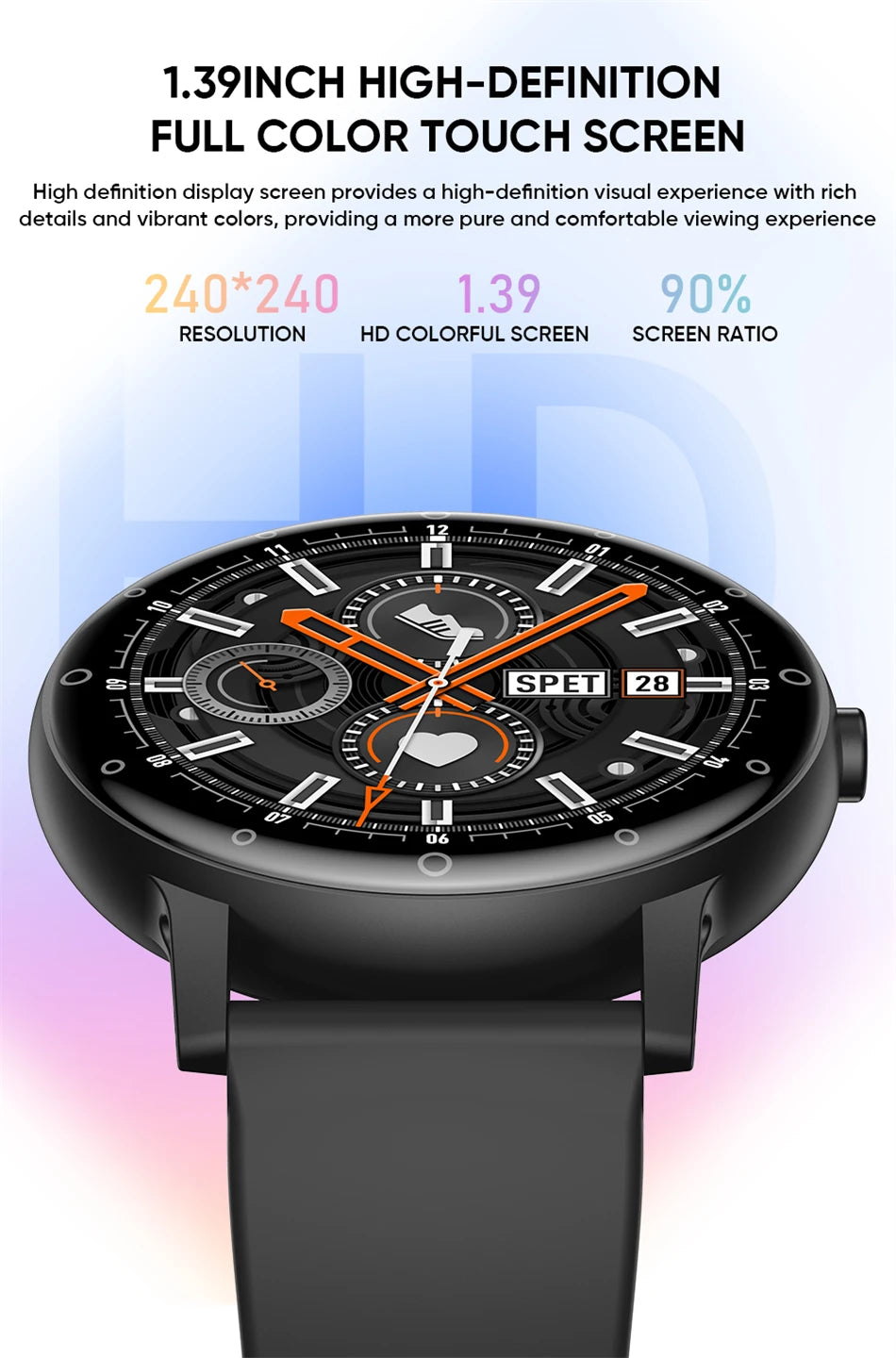 2024 HD Bluetooth Calling Waterproof Smart Watch Women Blood Oxygen Sports Fitness Men Smartwatch Suitable For Huawei Xiaomi