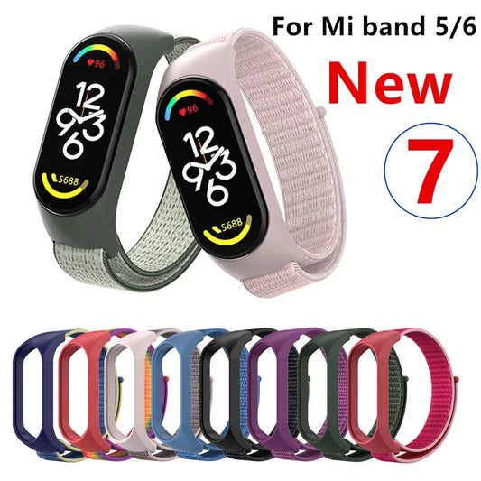 Suitable for Mi Band 3 4 5 Nylon Sports Band Wrist Strap Mi Band 3 4 5 Wrist Strap Suitable for Wrist Strap Wrist Strap