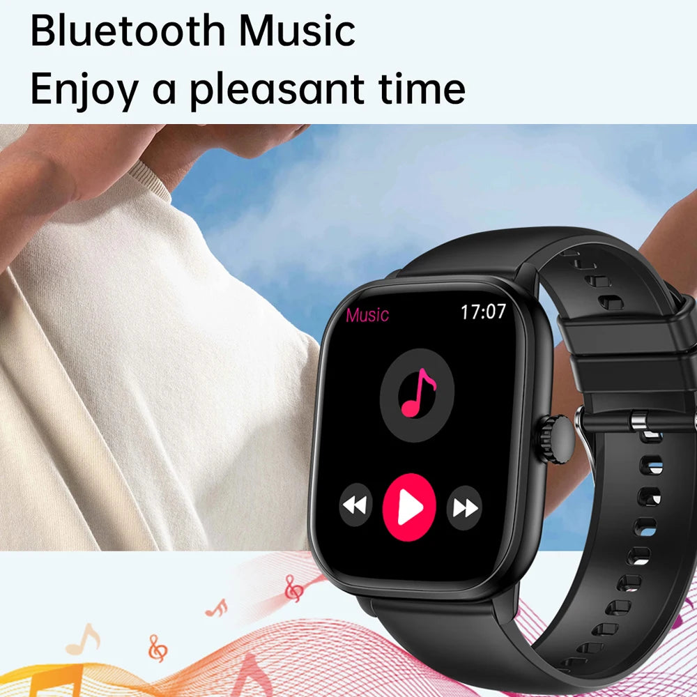 LEMFO Smart Watch 2024 Bluetooth Call Music Smart Watches For Men 2.01" Full Touch Dial Fitness Tracker Waterproof Smartwatch