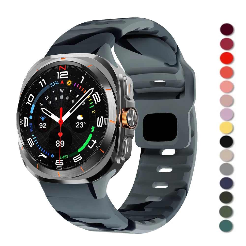 For Samsung Galaxy Watch Ultra Strap 47mm Accessories wristband belt Sport Silicone correa Bracelet Galaxy Watch7 ultra band