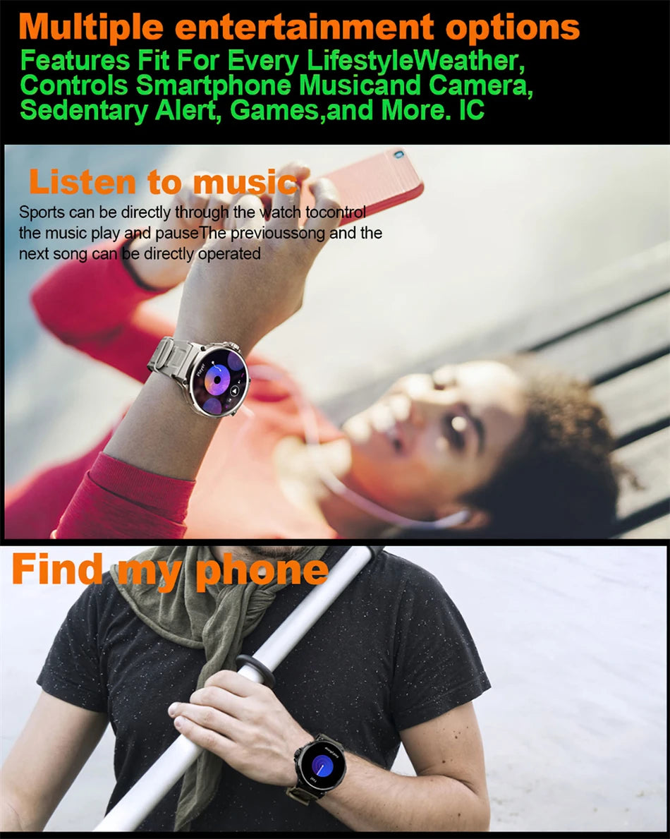 2024 New 1.85" HD Screen Bluetooth Call Smartwatch 710 mAh  Sports Fitness Heart Monitor Waterproof Android IOS Smart Watch Men