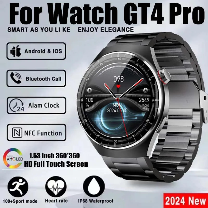 For Huawei WATCH 4 PRO Smart Watch Men Space Exploration Edition Bluetooth Call GPS NFC Heart Rate Sports SmartWatch 2024 New