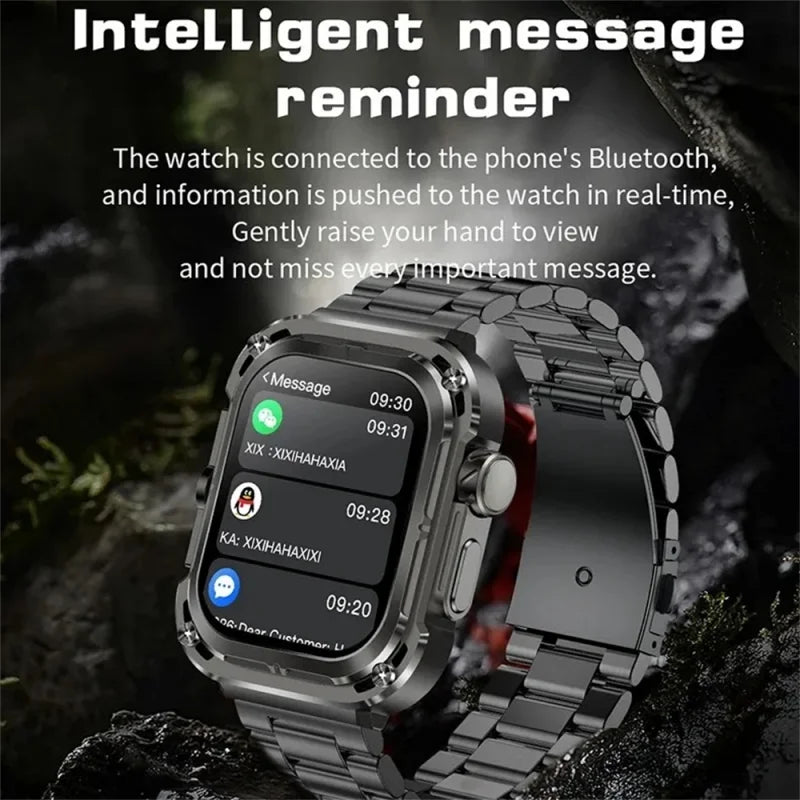 New 2024 Smart Watch Ip68 Waterproof Bluetooth Call Smartwatch Gesture Control 100+ Sports Mode Outdoor Wristwatches for Men