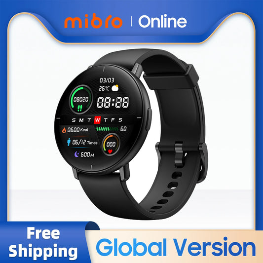 Mibro Watch Lite Global Version AMOLED Screen IP68 Waterproof Heart Rate Monitoring iOS Android Compatible Men Women Smart Watch