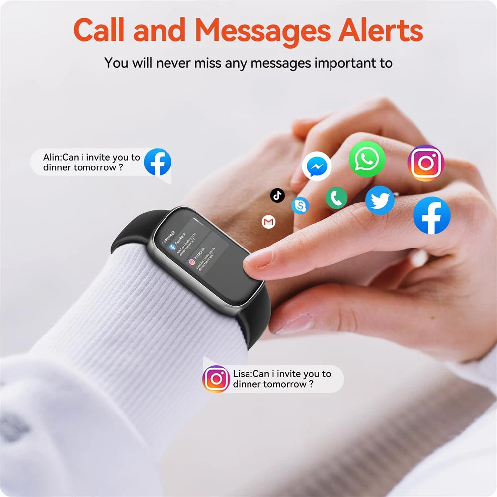 2024 Sport Smart Watch Men Women Clock Health Monitor IP68 Waterproof Smartwatch Bluetooth Call Watches For IOS Android