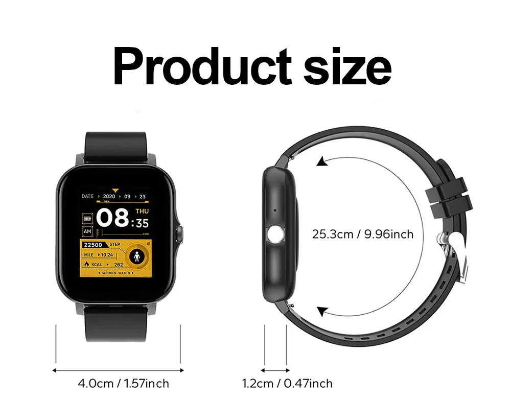 2024 Smart Watch For Men Women Gift 1.44' Full Touch Screen Sports Fitness Watches Bluetooth Calls Digital Smartwatch Wristwatch