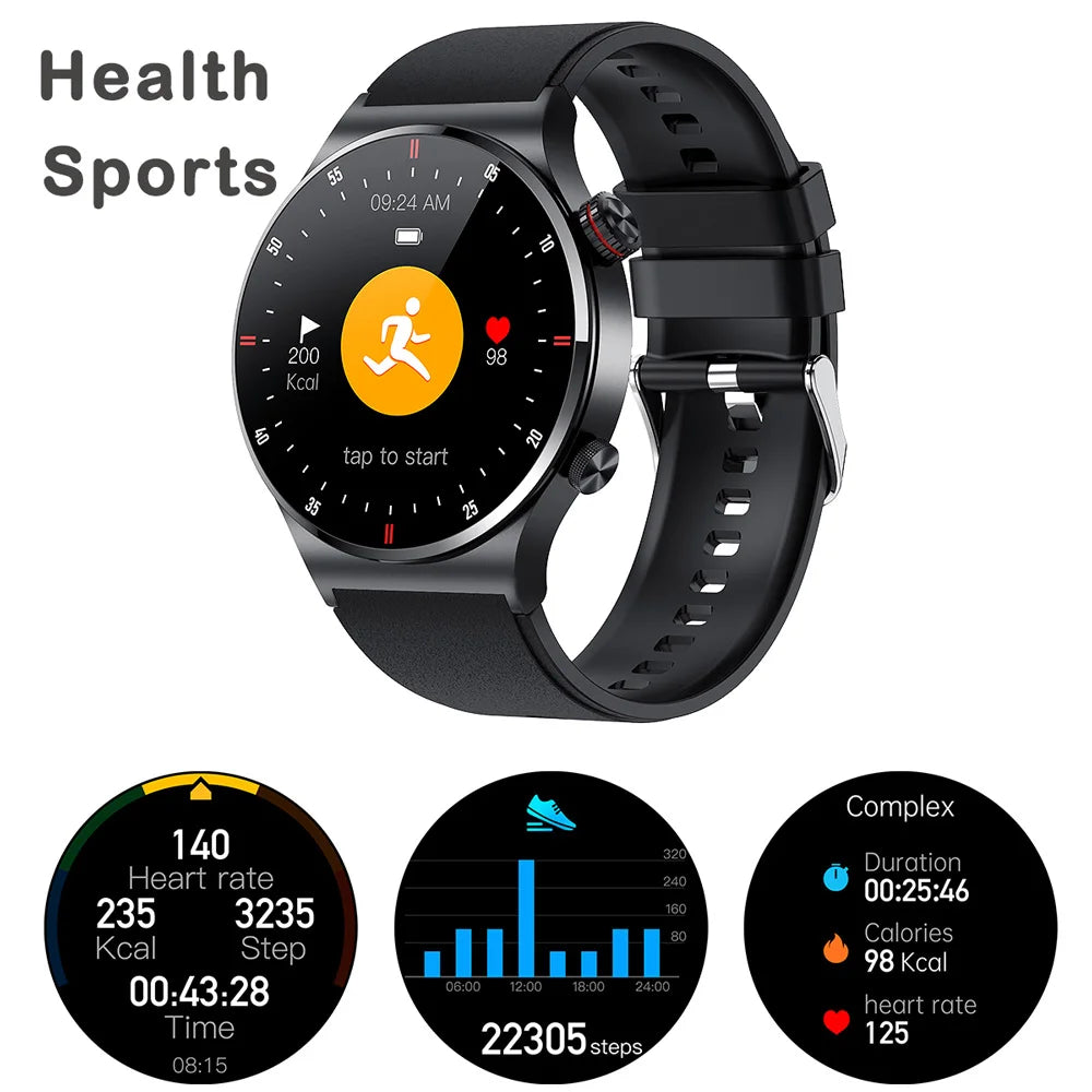 2024 New Men Blue Tooth Call Smart Watch NFC Card Key Heart Rate Blood Pressure Testing Sports Fitness Tracker Women Smartwatch