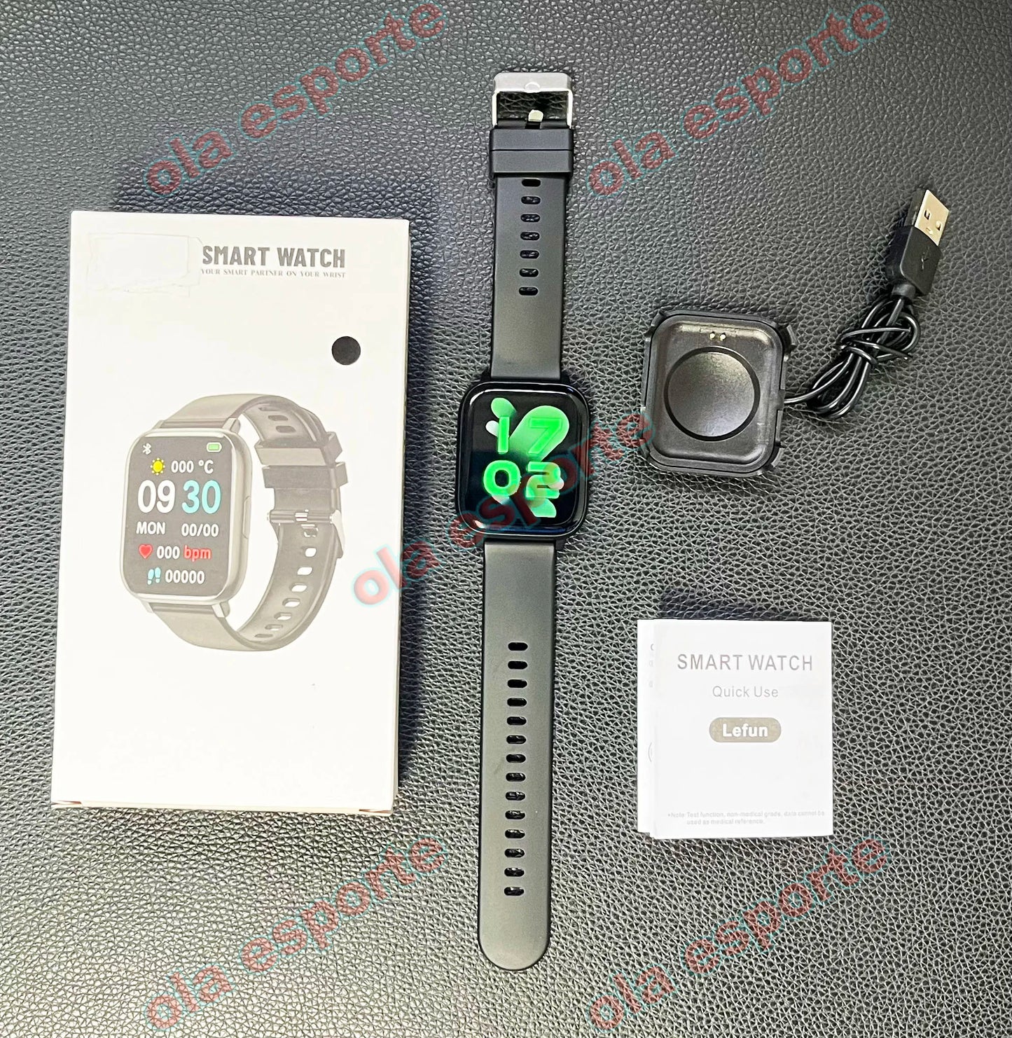 2024 New Smart Watch Support Bluetooth Phone Call Large 1.77" Blood Oxygen Heart Rate Monitor Sport Fitness Smartwatch Women Men