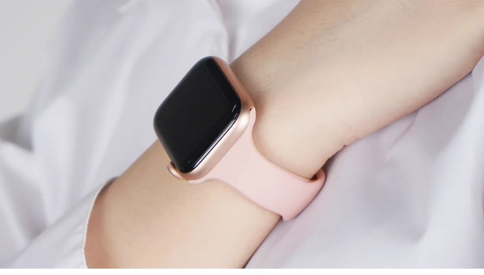 Strap for Apple Watch Band 40mm 44mm 45mm 41mm 38mm 42mm 49mm Slim Silicone Sport bracelet iWatch Series 9 SE 8 7 6 5 4 Ultra 2