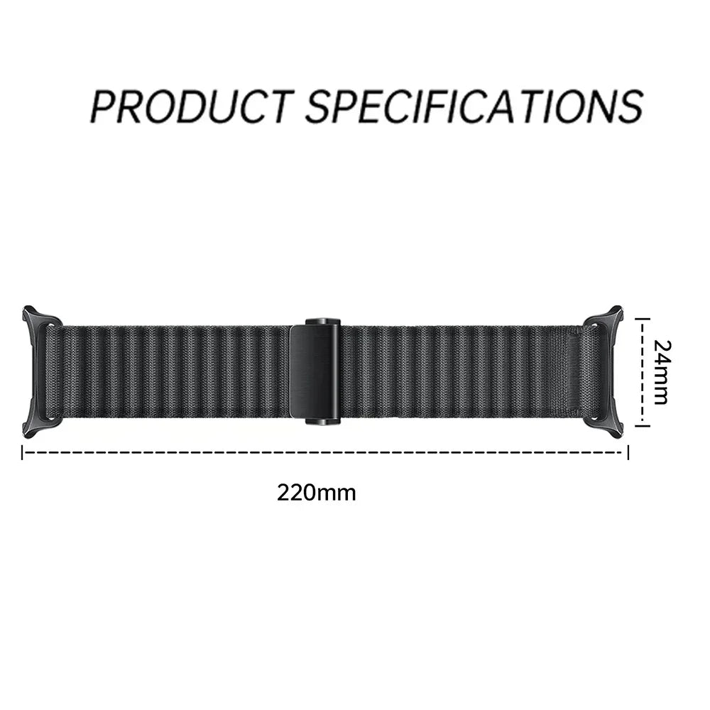 Nylon Strap for Samsung Galaxy Watch 7 Ultra 47mm band Off-road Sports Wristband Bracelet for Galaxy Watch ultra 47mm Watchband