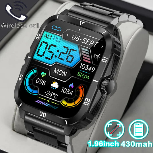 2024 Men Smartwatch 3ATM Waterproof Barometer Altimeter GPS Trajectory Outdoor Sport Bluetooth Call 430mAh 2.0'' Smart Watch Men