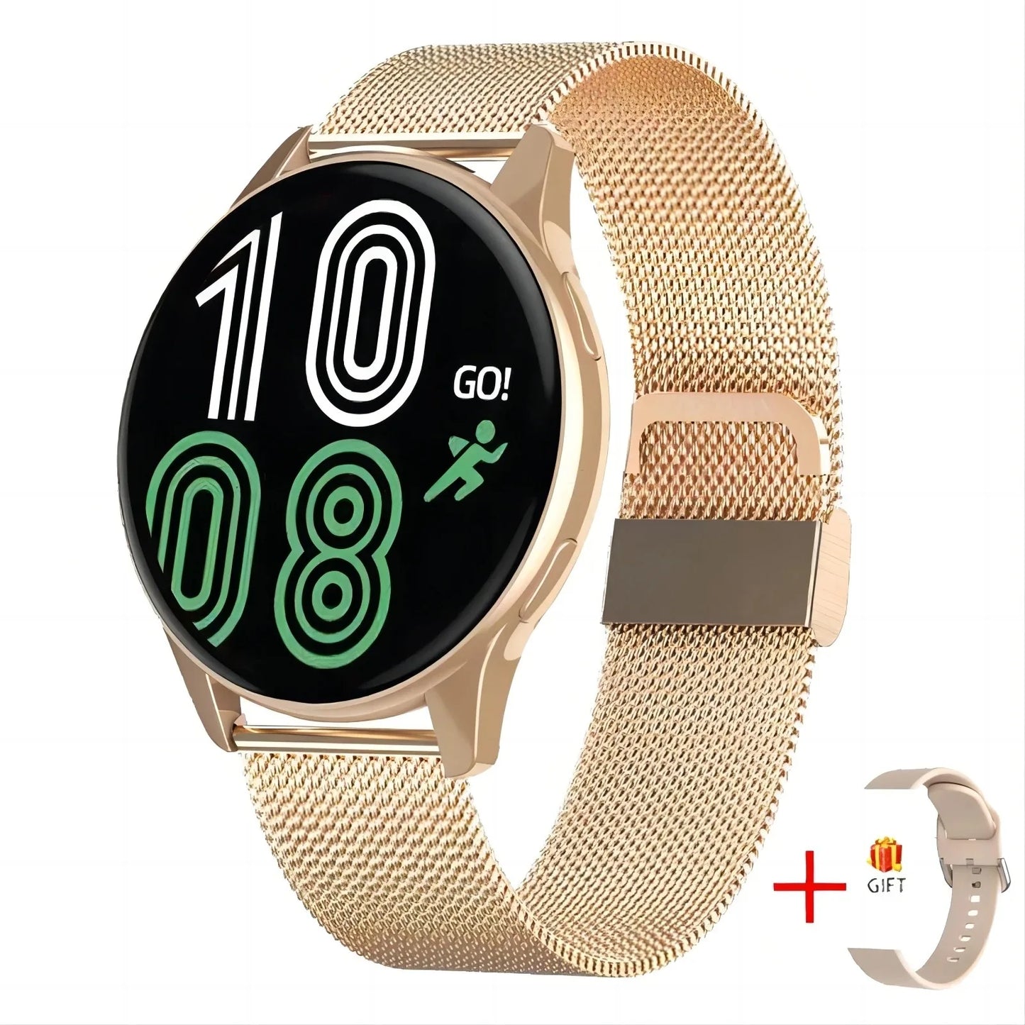 Women Smart Watch 2024 Round Amoled Smarthwhatch Bluetooth Custom Dials Sports Ladies Fitness reloj inteligente For Android ios