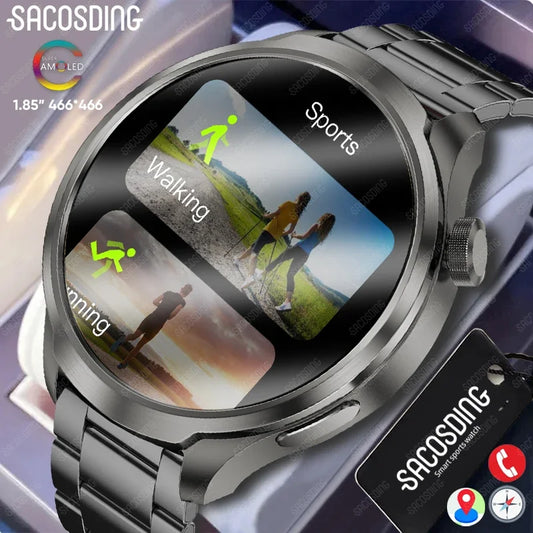 For HUAWEI GT4 Pro GPS SmartWatch Men AMOLED Screen Heart rate Bluetooth Call IP68 Waterproof Man NFC Smartwatches 2024 New