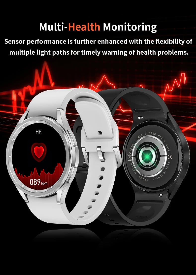 2024 New Watch 6 Classic NFC Smart Watch Men Custom Dial Voice Call Sport Watches Women GPS Tracker Smartwatch For Huawei Xiaomi