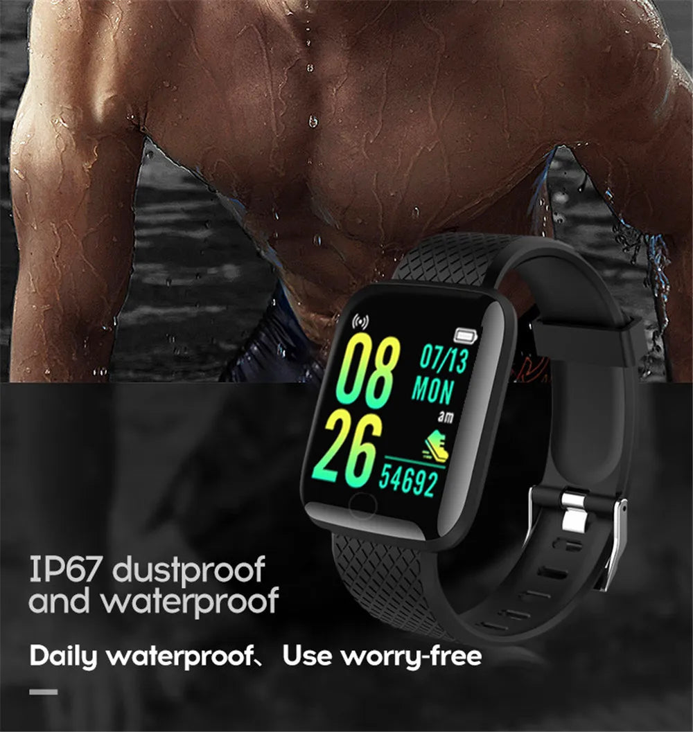 Smart Watch Men Women Sport Waterproof Smartwatch For Android IOS Smart Clock Health Heart Rate Monitor Message Call Reminder