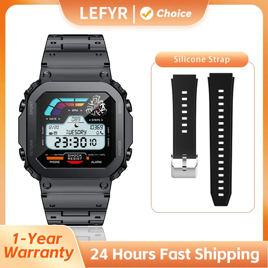 Smartwatch Smart Watch Man 2024 Connected Watch Military Copy Brand Replica Fitness Bluetooth Call AI Voice Original LEFYR AW39