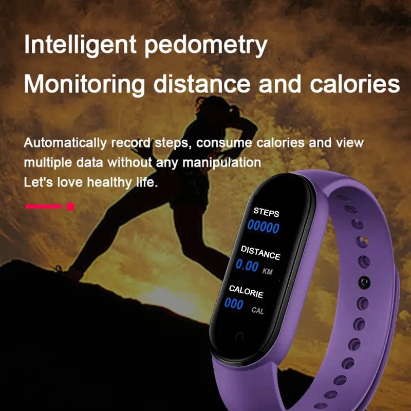 M7 Smart Watch Smartband Heart Rate Smartwatch Fitness Tracker Blood Pressure Sport Bracelet for Mi Band 7 Men Women