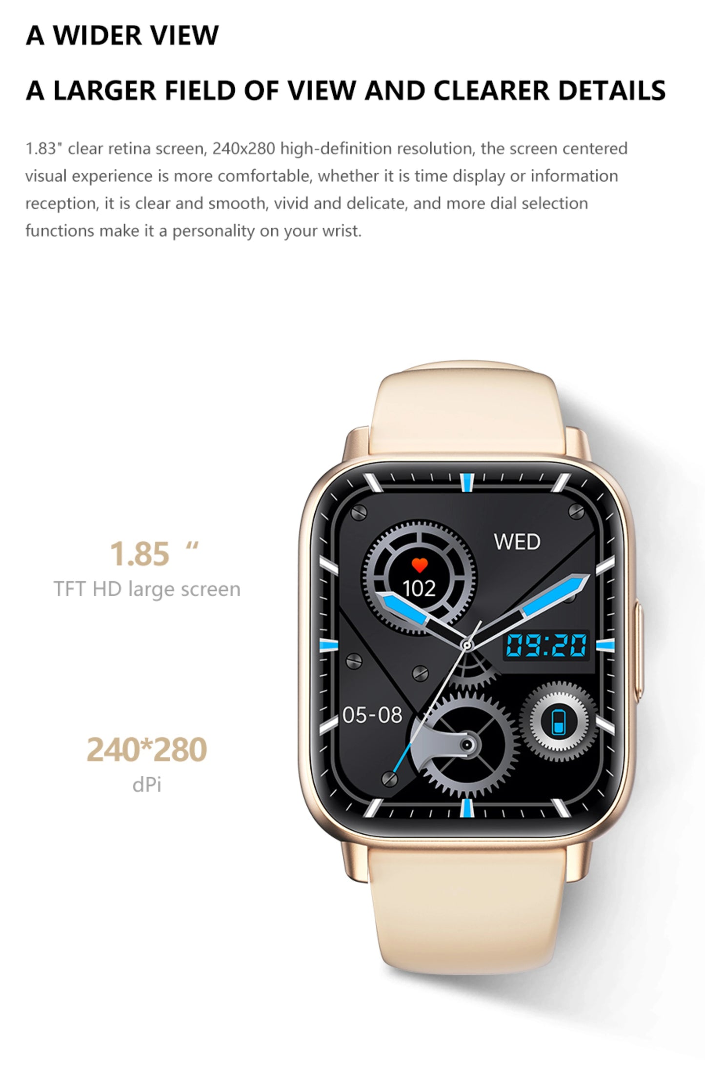 2024 New Women Men Smartwatch HD Bluetooth Call Heart rate Sports Track Ai Voice assistant IP67 Waterproof Smartwatch For Xiaomi