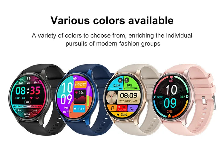 2024 New NFC AMOLED Smartwatch Men Women BT Wireless Call Compass Voice Assistant GPS Sports Fitness SmartWatch For Android IOS