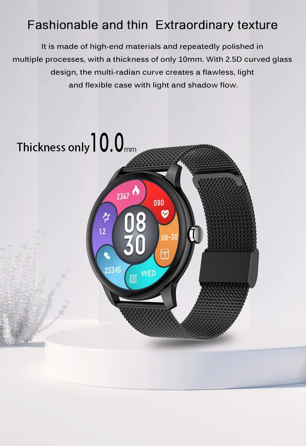 2024 New Smart Watch Bluetooth Talk Round Smarthwhatch Men Women Multi-functional Sports Smart Wearable Fitness electronic Clock