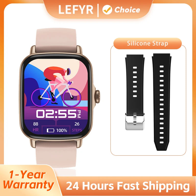 LEFYR AW18 Women Smartwatch Smart Watch Man 2024 Connected Watch Copy Brand Replica Fitness Bluetooth Call AI Voice Original gts