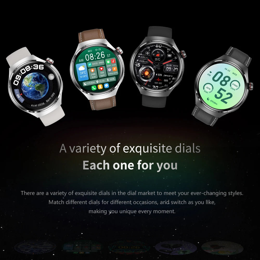 2024 New 360*360 AMOLED HD Screen Smartwatch Men GPS Motion Tracking IP68 Waterproof Health Monitoring Bluetooth Call SmartWatch